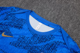 25-26 France Fancy blue Training Short Suit #D25137