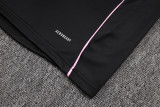25-26 JUV Black Half Pull Tracksuit #B2557(半拉链)
