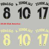 25-26 Club America Home Long Sleeve Player Version Soccer Jersey (长袖球员)