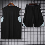 25-26 Inter Miami Black Tank top and shorts suit