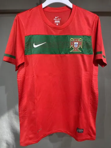 2010 Portugal Home Player Version Retro Soccer Jersey