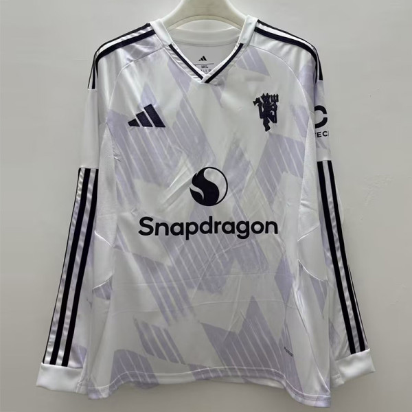 25-26 Man Utd Away Long Sleeve Soccer Jersey (长袖)