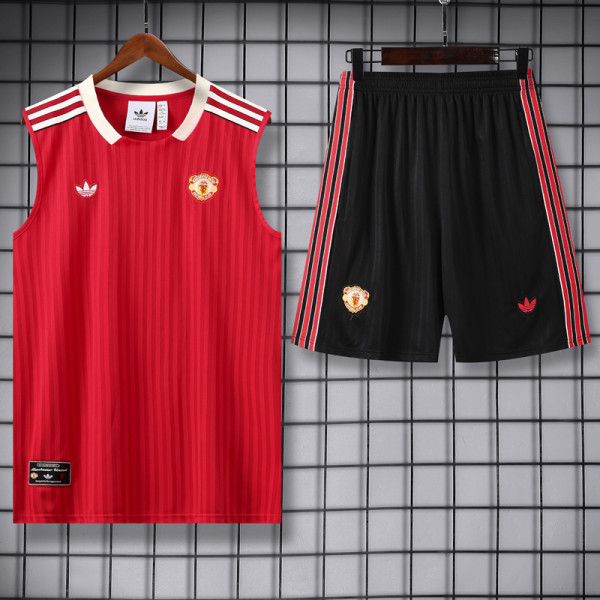 25-26 Man Utd Red Tank top and shorts suit
