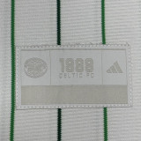 25-26 Celtic White Green Casual Edition Baseball Jersey