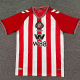 25-26 Sunderland Home Fans Soccer Jersey