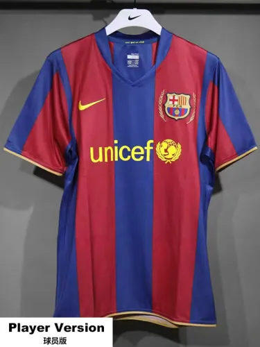 2007-2008 BAR Home Player Version Retro Soccer Jersey