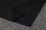 25-26 Man Utd Black Kids Half Pull Tracksuit #E2509(童装)(半拉链)