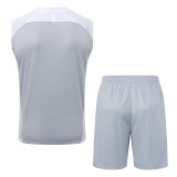 25-26 RMA Grey white Tank top and shorts suit #D25151