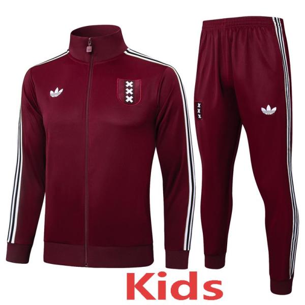 25-26 Ajax Jujube red Kids Jacket Tracksuit #E2538(童装)