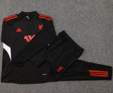 25-26 LIV Black Kids Half Pull Tracksuit #E2535(童装)(半拉链)