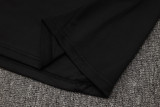 25-26 LIV Black Kids Half Pull Tracksuit #E2535(童装)(半拉链)