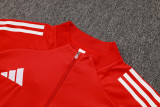 25-26 LIV Red Kids Half Pull Tracksuit #E2534(童装)(半拉链)