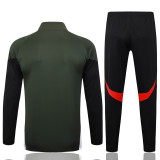 25-26 Bayern Dark green Kids Jacket Tracksuit #E2540(童装)