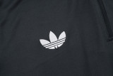 25-26 Argentina Dark gray Kids Half Pull Tracksuit #E2541(童装)(半拉链)