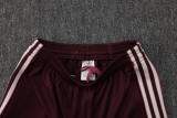 25-26 Bayern Deep Red Kids Half Pull Tracksuit #E2515(童装)(半拉链)