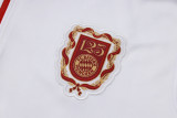 25-26 Bayern White Kids Half Pull Tracksuit #E2526(童装)(半拉链)