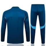 25-26 JUV Royal blue Kids Half Pull Tracksuit #E2543(童装)(半拉链)