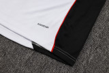 25-26 Bayern White Kids Half Pull Tracksuit #E2542(童装)(半拉链)