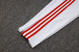 25-26 Bayern White Kids Half Pull Tracksuit #E2526(童装)(半拉链)