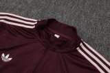 25-26 Bayern Deep Red Kids Half Pull Tracksuit #E2515(童装)(半拉链)