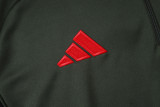 25-26 Bayern Dark green Kids Half Pull Tracksuit #E2546(童装)(半拉链)