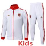 25-26 Bayern White Kids Jacket Tracksuit #E2525(童装)