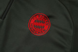 25-26 Bayern Dark green Kids Half Pull Tracksuit #E2546(童装)(半拉链)