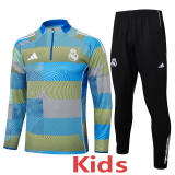 25-26 RMA Blue Kids Half Pull Tracksuit #E2532(童装)(半拉链)
