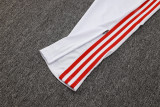 25-26 Bayern White Kids Half Pull Tracksuit #E2526(童装)(半拉链)