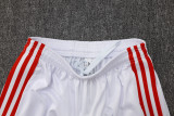 25-26 Bayern White Kids Half Pull Tracksuit #E2526(童装)(半拉链)