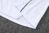 25-26 Man Utd White Kids Half Pull Tracksuit #E2553(童装)(半拉链)