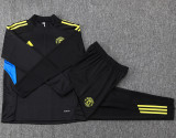 25-26 Man Utd Black Kids Half Pull Tracksuit #E2554(童装)(半拉链)