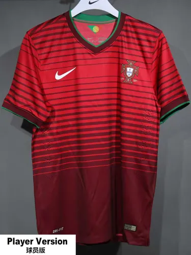 2014 Portugal Home Player Version Retro Soccer Jersey