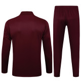 25-26 Ajax Jujube red Kids Half Pull Tracksuit #E2598(童装)(半拉链)