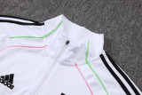 25-26 JUV White Kids Half Pull Tracksuit #E2599(童装)(半拉链)