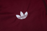 25-26 Ajax Jujube red Kids Half Pull Tracksuit #E2598(童装)(半拉链)