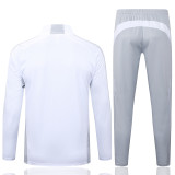 25-26 RMA White grey Half Pull Tracksuit #B2555(半拉链)