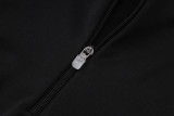 25-26 Bayern Black Kids Half Pull Tracksuit #E25101(童装)(半拉链)