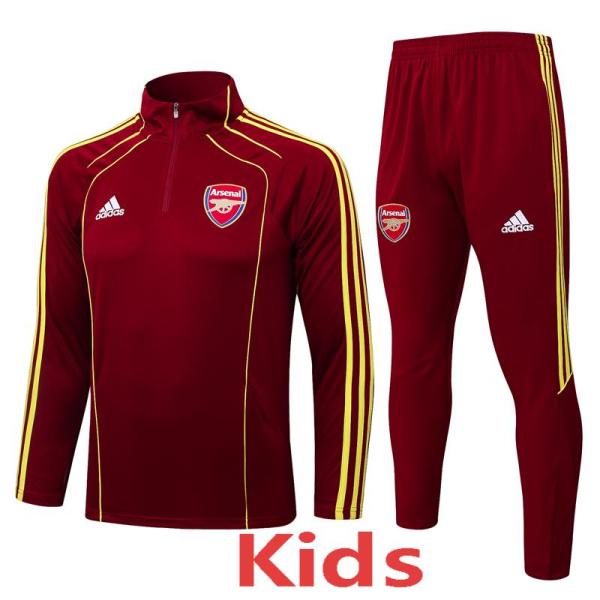 25-26 ARS Jujube red Kids Half Pull Tracksuit #E2583(童装)(半拉链)