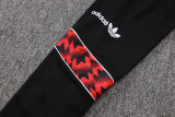 25-26 Man Utd Black Red Kids Jacket Tracksuit #E25105(童装)