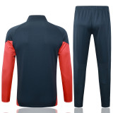 25-26 Bayern Dark gray Kids Jacket Tracksuit #E25107(童装)