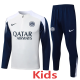 25-26 INT White Kids Half Pull Tracksuit #E25108(童装)(半拉链)
