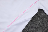 25-26 JUV White Kids Half Pull Tracksuit #E25117(童装)(半拉链)
