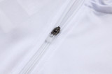 25-26 Bayern White Kids Half Pull Tracksuit #E25109(童装)(半拉链)