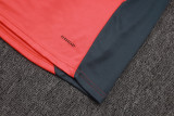 25-26 Bayern Orange Kids Half Pull Tracksuit #E25120(童装)(半拉链)