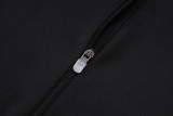 25-26 JUV Black Kids Half Pull Tracksuit #E25110(童装)(半拉链)