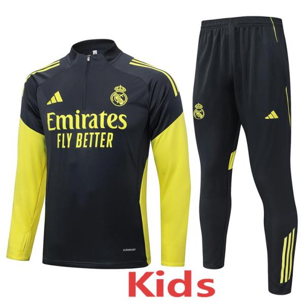 25-26 RMA Dark gray Kids Half Pull Tracksuit #E25119(童装)(半拉链)