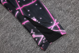 25-26 PSG Jordan Black Purple Half Pull Tracksuit #B2565(半拉链)
