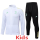 25-26 JUV White Kids Jacket Tracksuit #E25118(童装)