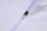 25-26 JUV White Kids Half Pull Tracksuit #E25117(童装)(半拉链)